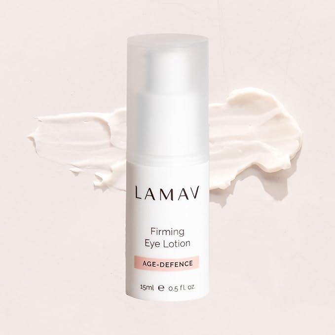 LAMAV Firming Eye Lotion - 7 Potent Actives, Anti-wrinkle Properties, Increases Skin Firmness, Anti-Aging Eye Cream, Cruelty-Free, Reduces Dark Circles-BrightBean Baby