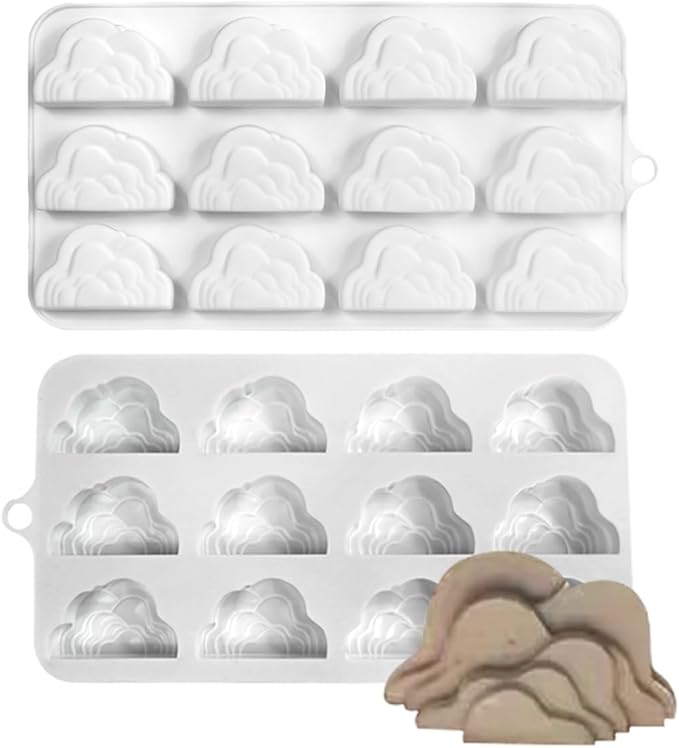 mostsom Silicone Mold Savarin Chocolate Molds Star Mountain Mousse Cake Mold DIY Bakeware Molds (B_8.88x4.6x0.6 inch)