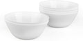 30 OZ Max Cereal Soup Bowl Set of 6, Opal Glass 7.2 inch White Ribbed Bowls for Ramen, Noodle, Salad, Fruit, Dishwasher and Microwave Safe