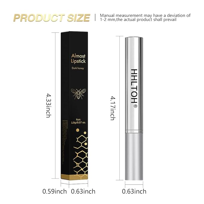 1PCS Honey Tinted Lip Balms Lip Stain, Sheer Hydrating Lip Balm for Women All Skin Tones, Korean Natural Black Cherry Lip Tint Moisturizing Nourishing Lips Balm Lipstick, Bálsamo labial con color miel-BrightBean Baby