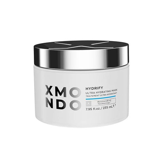 XMONDO Hydrify Ultra Hydrating Mask - Deep Conditioning Treatment for Dry, Damaged Hair, Intense Moisture with Hyaluronic Acid, Shea Butter, and Our Signature 6 Oil Blend 7.95 fl. oz.,-BrightBean Baby