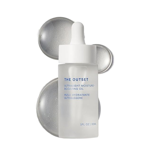 The Outset Ultralight Moisture Boosting Face Oil - Fragrance Free with Squalane - Non-clogging, Fast-Absorbing - Clean, Vegan, Gluten Free - All Skin Types, Sensitive Skin - 1 fl oz-BrightBean Baby