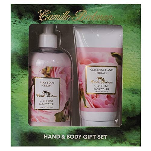 Camille Beckman Hand and Body Duet Set, Silky Body and Glycerine Hand Cream, Glycerine Rosewater-BrightBean Baby