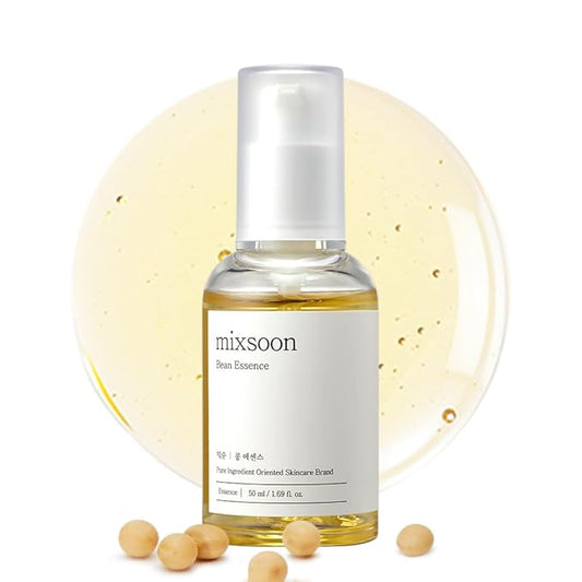 mixsoon Bean Essence, Vegansnail, Exfoliating Essence for face, Hydrating Korean Skin Care,Glassskin 1.69 fl.oz/50ml-BrightBean Baby