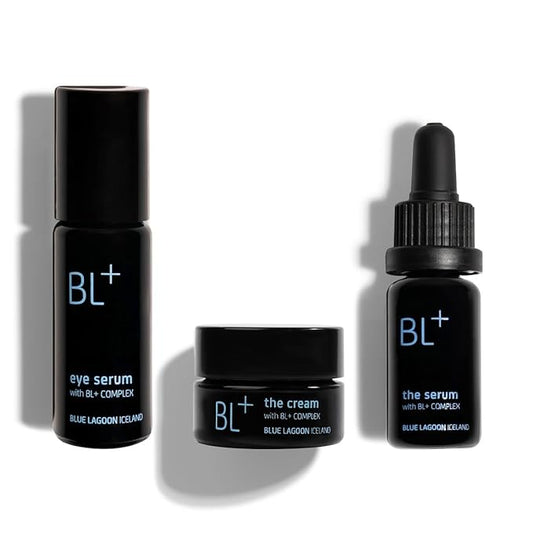 Blue Lagoon - BL+ Award Winners Kit, BL+ Eye Serum, BL+ The Serum, BL+ The Cream (20% Savings - $268 Value) | Sustainable, Bioactive Luxury Skincare (3-Piece Set)-BrightBean Baby