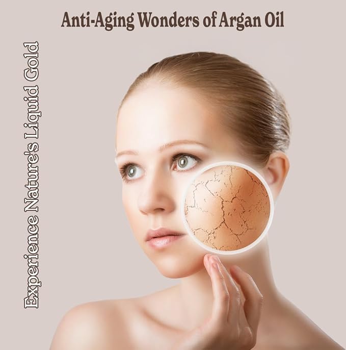 8oz Moroccan Argan Oil, 100% Pure and Natural, Cold-pressed, Organic – Works Magic on Your Skin and Hair - Includes Pump & Flip Cap-BrightBean Baby