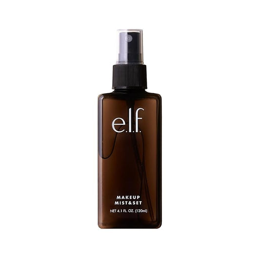 e.l.f. Makeup Mist & Set, Hydrating Setting Spray For Setting & Reviving Makeup, Soothes & Hydrates Skin, Infused With Vitamin A, Vegan & Cruelty-free, 4.05 Fl Oz (120 ml)-BrightBean Baby