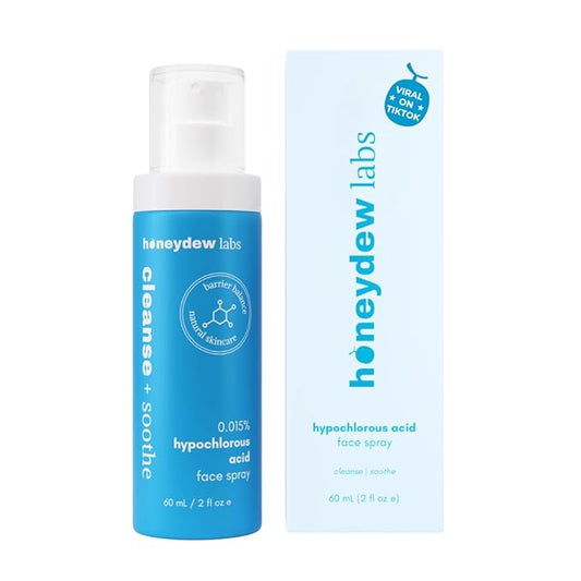 Hypochlorous Acid Spray – Eyelid Cleanser, HOCl Face & Skin Mist for Acne, Eczema & Irritation – Multi-Purpose Skin Repair – Post-Workout, Scalp & Sensitive Skin, Travel Size - 2 oz