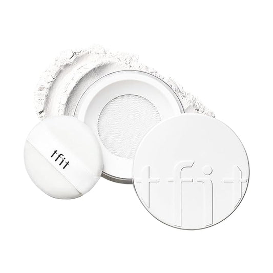 Translucent Set Finishing Powder - Sebum Control Face Loose Powder, Matte & Silky Finish, Lightweight, Long-lasting, Korean Makeup, 0.24 Oz. (01 White, 0.24 Oz.)-BrightBean Baby