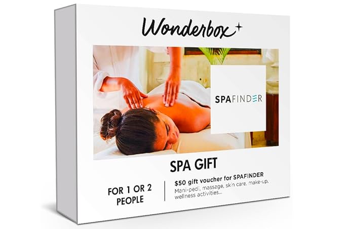 Wonderbox – Original Gift Idea - Experience Gift – Spa Gift - Spa Finder Voucher - For 1 or 2 people – Relaxing gift-BrightBean Baby