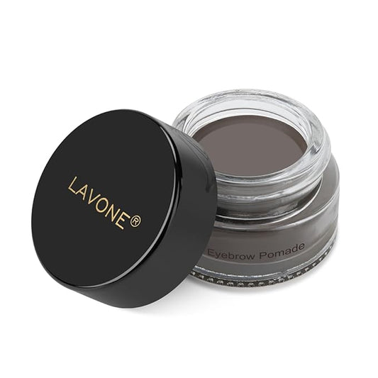 Eyebrow Pomade - Waterproof Brow Pomade for Long-lasting Results,Smudge Proof and Sweat Resistant Formula,Natural Eyebrow Makeup for All Skin Types and Tones - Ebony-BrightBean Baby