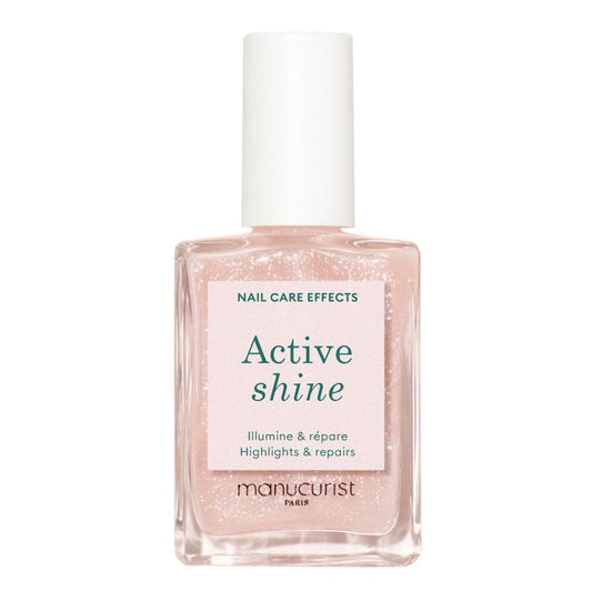 Manucurist Active Shine Illuminating & Care Nail Polish - Nail Concealer - No Lamp - Ultra-Shiny 2 in 1 Nude Gel Polish: Nail Strengthener and Growth, Highlighter & Care - Damaged Nails Repair-BrightBean Baby