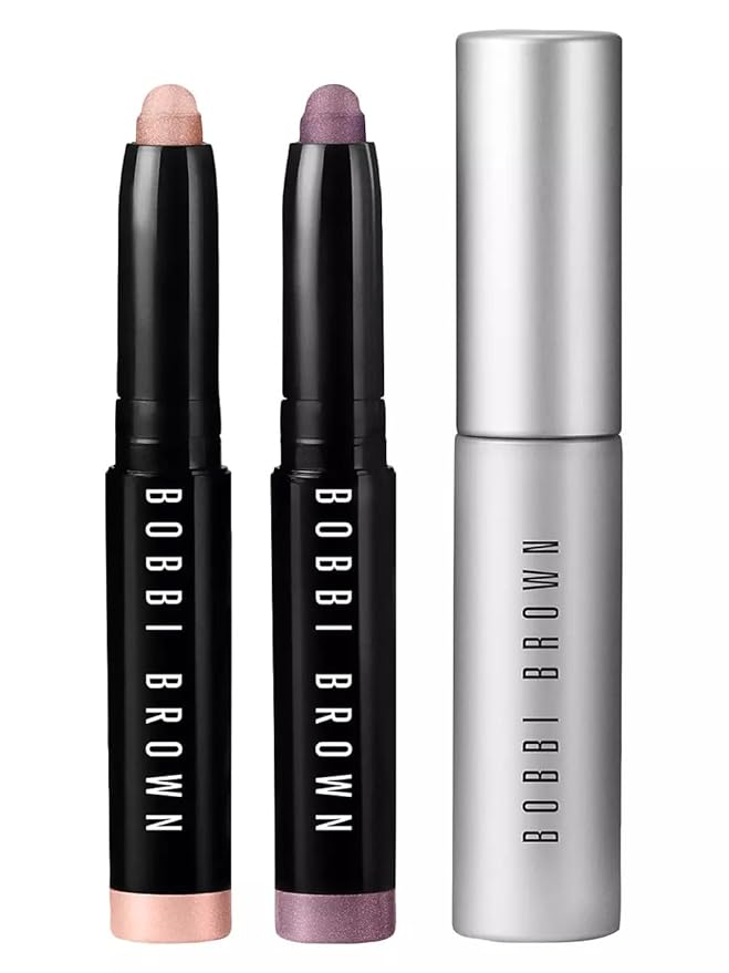 Bobbi Brown City Stroll Mini Long-Wear Cream Shadow Stick Set: Golden Pink and Mauve with Smokey Eye Mascara-BrightBean Baby