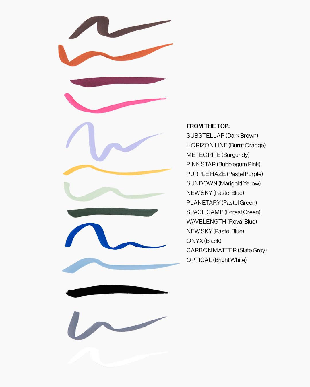 MAKE Beauty Liquid Line Waterproof Liquid Eyeliner Pen. Smudge-Proof Felt Tip for Precise Application of Lines, Wings, and Graphics. Long Lasting Eye Liner - Shade, New Sky-BrightBean Baby