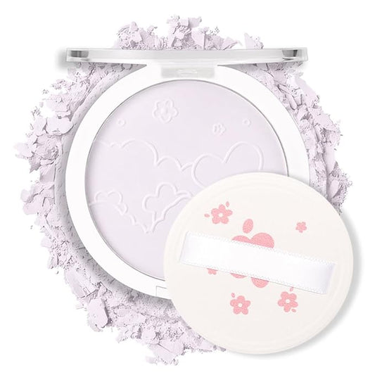 Face Oil Control Pressed Setting Powder-Clarifying Finishing Powder,Waterproof Long Lasting Translucent Powder Setting Powder Makeup,Blurs Fine Lines&Imperfections,Suitable for All-Day Use-BrightBean Baby