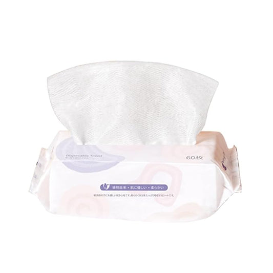 Disposable Face Towel XL Facial Wipes - Organic Vegan Biodegradable Face Towels，Ultra Soft Thick Wash Cloths for Adults and Baby, 100% Cotton Dry Wipes for Washing and Drying-BrightBean Baby