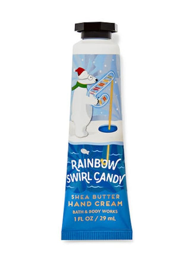 Bath & Body Works Rainbow Swirl Candy Shea Butter Travel Size Hand Cream 1oz (Rainbow Swirl Candy)-BrightBean Baby