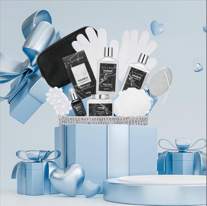 Fathers Day Gifts for Men Dad - 12-Piece Ultimate Bath & Body Gift Set for Women, Spa Gift Basket, Spa Collection with Bath Bomb | Mother's Day, Christmas, Birthday Gifts, All Occasion Holiday Present-BrightBean Baby