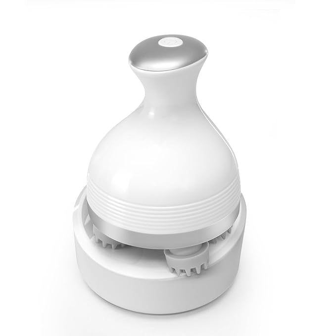 Electric Scalp Massager, Cordless Hair Scalp Massager Portable with 4 Vibration Comb for Hair Growth, Deep Cleansing and Stress Relaxation-BrightBean Baby