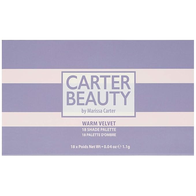 Carter Beauty by Marissa Carter 18 Shade Eyeshadow Palette | Long Lasting Eye Shadow Makeup | Shimmer & Matte Vibrant Colors (Warm Velvet)-BrightBean Baby