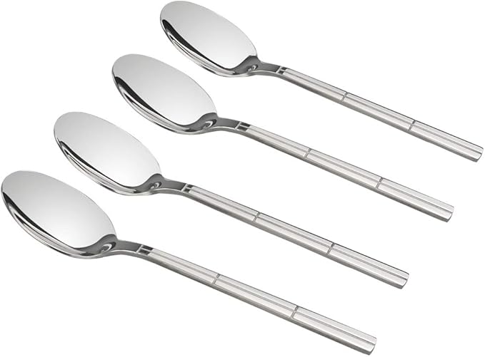 Stainless Steel Flatware Dessert Spoon, Set of 12
