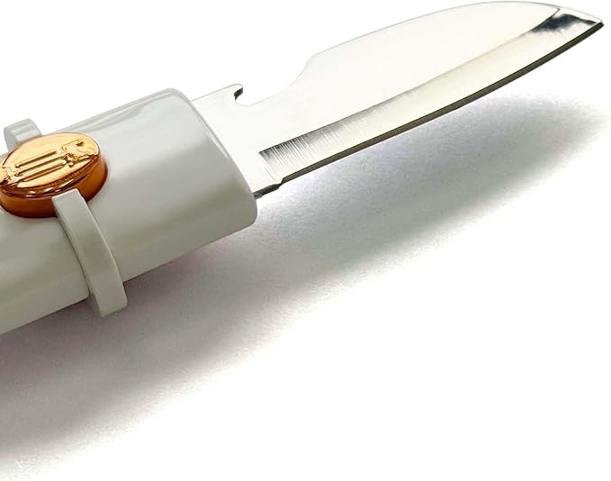 5-in-1 Small Cutting Board Set，Multifunctional Travel Stainless Steel Fruit Knife with cover，Outdoor Portable Peeling Fruit Potato Peeler for Travel, Camping, Kitchen (orange)