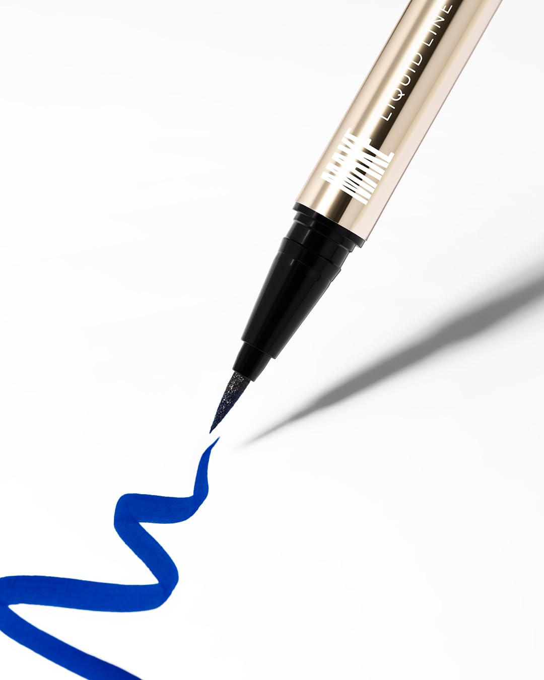 MAKE Beauty Liquid Line Waterproof Liquid Eyeliner Pen. Smudge-Proof Felt Tip for Precise Application of Lines, Wings, and Graphics. Long Lasting Eye Liner - Shade, Wavelength-BrightBean Baby
