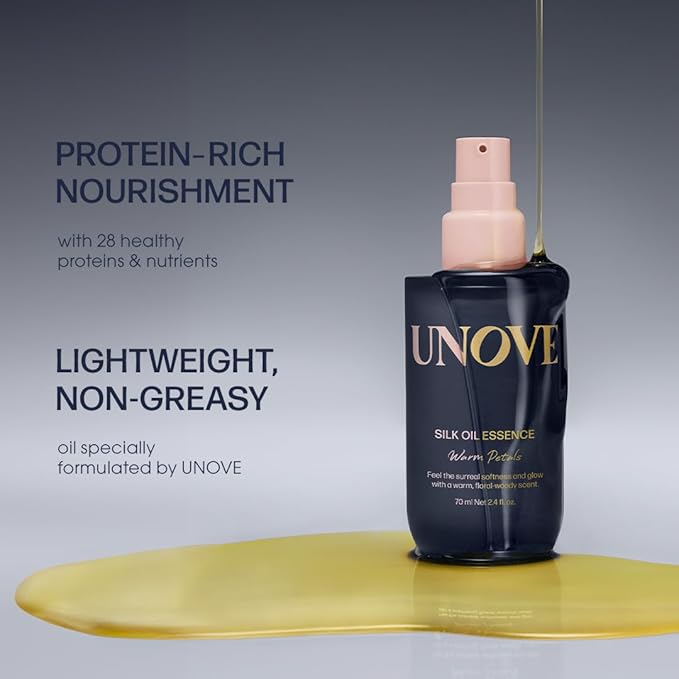 Silk Oil Essence Hair Serum 70ml/2.4fl.oz | Nourishing Hair Oil for Dry, Frizzy, and Damaged Hair | Lightweight Smoothing Serum | Frizz Control and Split End Care | Heat Protection-BrightBean Baby