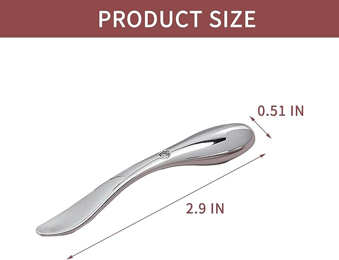 NIIIYTYB3 Pcs Eye Cream Applicator Tool Metal Eye Massager Wand 2 in 1 Zinc Alloy Roller for Under Eye Face Applicator Moisturizer Wand Stick with Spatula Mini Skincare Cosmetic Spatulas-BrightBean Baby