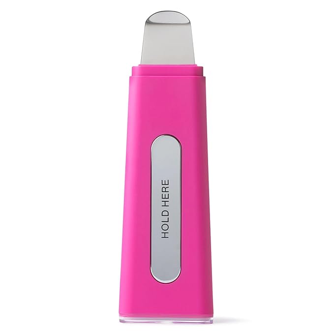 DERMAFLASH DERMAPORE+™ Ultrasonic 2-in-1 Pore Extractor and Serum Infuser, Pop Pink-BrightBean Baby
