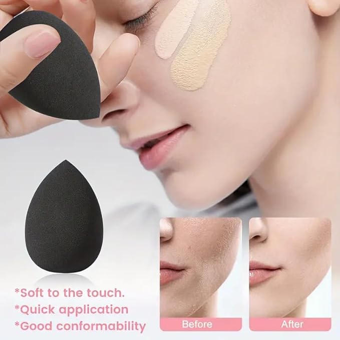 47Pcs Black Makeup Brushes Set Professional Makeup Kit Multi-functional Makeup Tool Set with Facial Makeup Accessories, Foundation Makeup Brush Kit Eye and Face Make up Brushes & Tools-BrightBean Baby