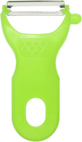 uxcell Vegetable Peeler Set, 4.5 Inch Stainless Steel Potato Peeler for Apple Fruits Green