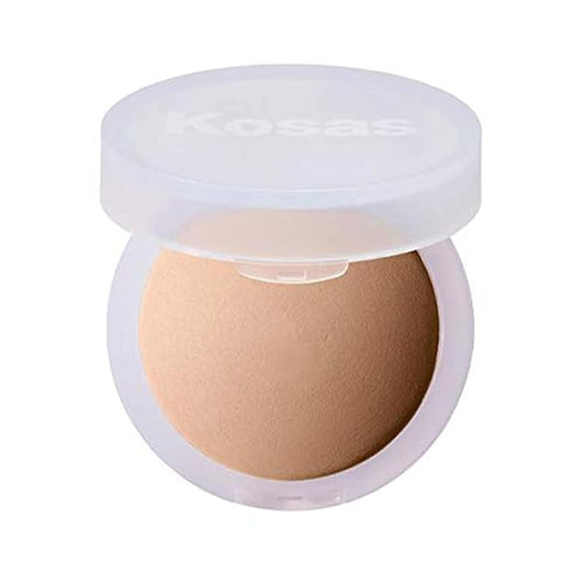 Kosas Cloud Set Face Setting Powder | Smoothing Shine Control, Soft, Sheer Setting Translucent Makeup Finish, Portable & Long-Lasting (Sheer Medium Tan)-BrightBean Baby
