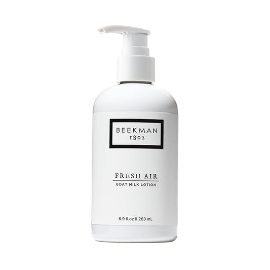 Beekman 1802 Goat Milk Body Lotion, Fresh Air - Scented - 8.9 oz - Hydrating & Moisturizing with Shea Butter - for Sensitive Skin - Cruelty Free - Packaging May Vary - Pump Included, Ready for Use-BrightBean Baby
