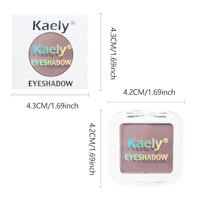 evpct Mauve Taupe Matte Single Eye Shadow Palette Makeup for Older Women, Plum Lavender Purple Natural Cream Eyeshadow Palette for Green Eyes, High Pigment Mini Monochrome Eyeshadow Sombra Para Ojos-BrightBean Baby