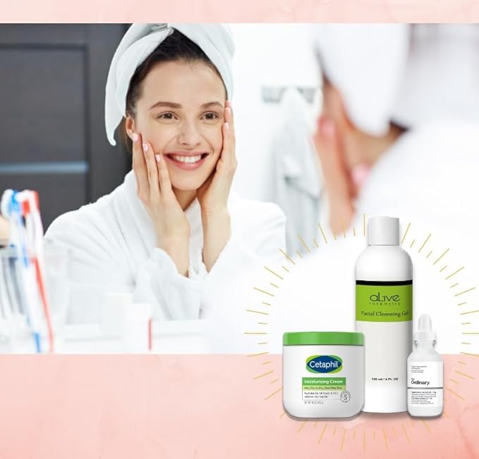 'Cetaphil' Hydrating Moisturizing Cream | The 'Ordinary' Hyaluronic Acid 1 oz. | Cleansing Gel 4 oz.-BrightBean Baby