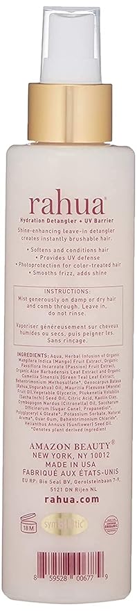 Rahua Hydration Detangler Spray + UV Barrier, 6.5 Fl Oz, Detangling Leave in Hair Care Softens Hair, Smooths Frizz, Supports Breakage & Damage, Conditioning for Brushable Shiny Hair, All Hair Types-BrightBean Baby