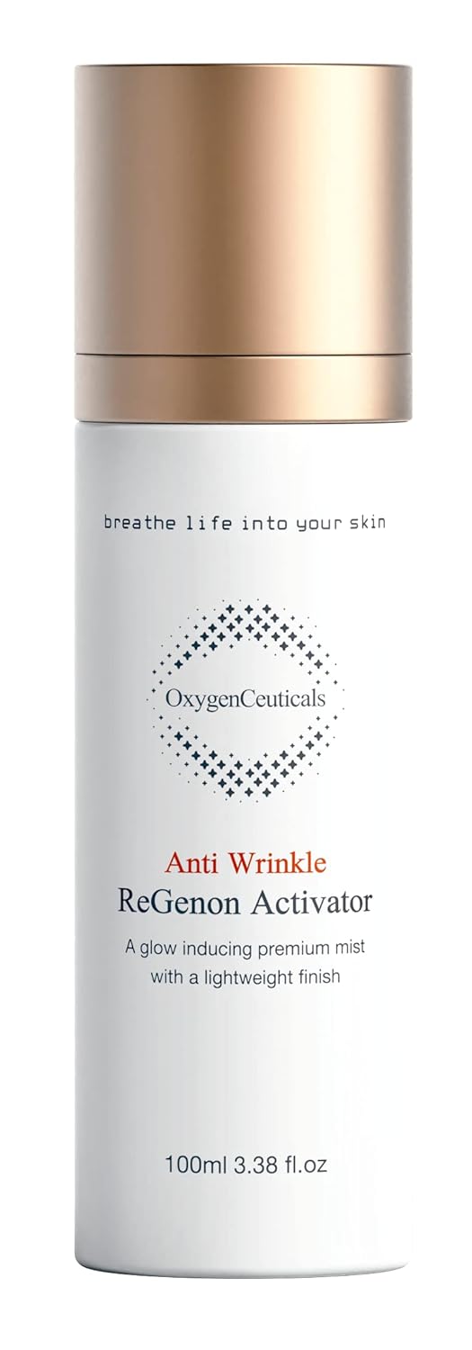 ReGenon Activator – Antioxidant Ampoule Mist with Camellia Flower Water, Oat Seed Extract, Lecithin & Oxygen, Hydrating & Brightening Toner Mist. 3.38 fl.oz (100ml)-BrightBean Baby