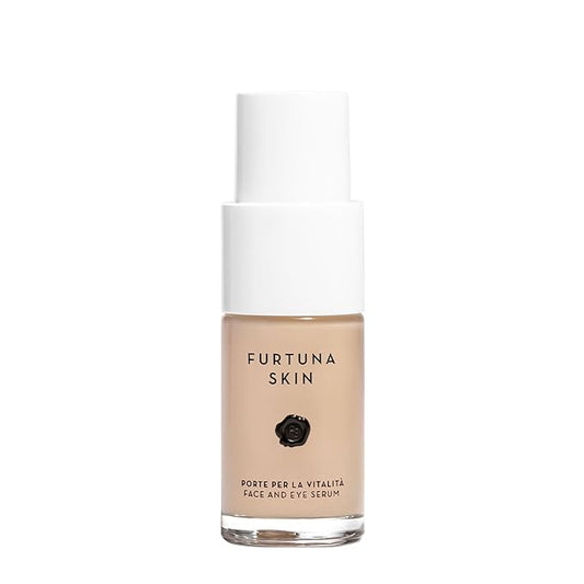 Face & Eye Serum - Dual-Use Formula to Lift, Reduce Puffiness and Even Tone, Wild-Foraged Botanicals, Vegan, Dermatologist Tested, EWG Verified, 15ml-BrightBean Baby