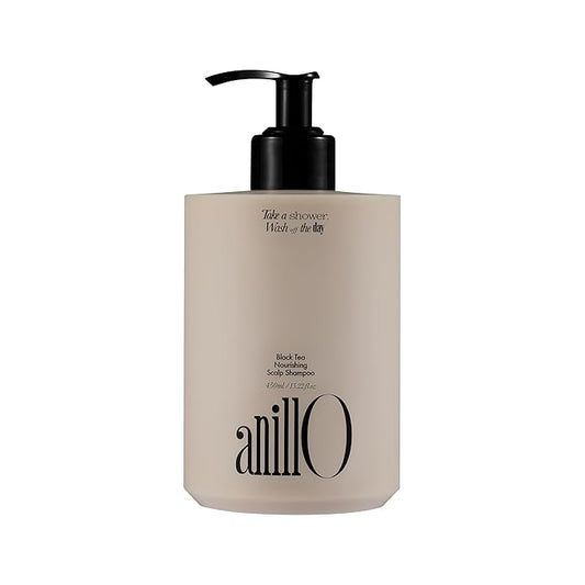 Vegan Nourishing Scalp Shampoo with Black Tea, Hyaluronic & Amino Acids to Strengthen Scalp Barrier, Creamy Woody Scent, Paraben, Sulfate & Silicone Free 450ml / 15.22 fl. Oz-BrightBean Baby