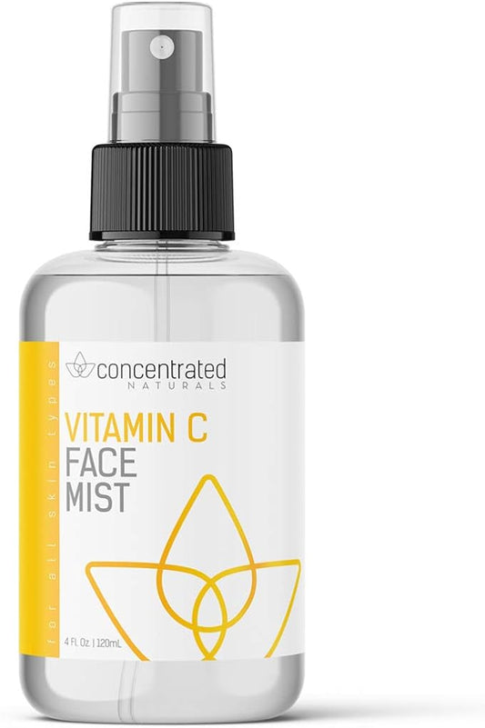 Vitamin C Glow Hydrating Anti-Aging Face Mist w/Actives | Vita C, Niacinamide, Collagen, Peptides and Retinol | Refreshes & Brightens Complexion | 4 fl oz, 120 ml-BrightBean Baby