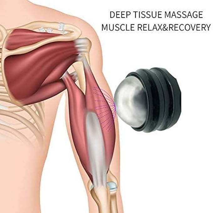 Cold Massage Roller Ball - Gifts for Men Women Teens Boys，Stays Cold for 6 Hours, Home Office Travel Essentials,Sports Fitness Relaxations Gift,Rapidly Relieve Muscle Pain and Tension-BrightBean Baby