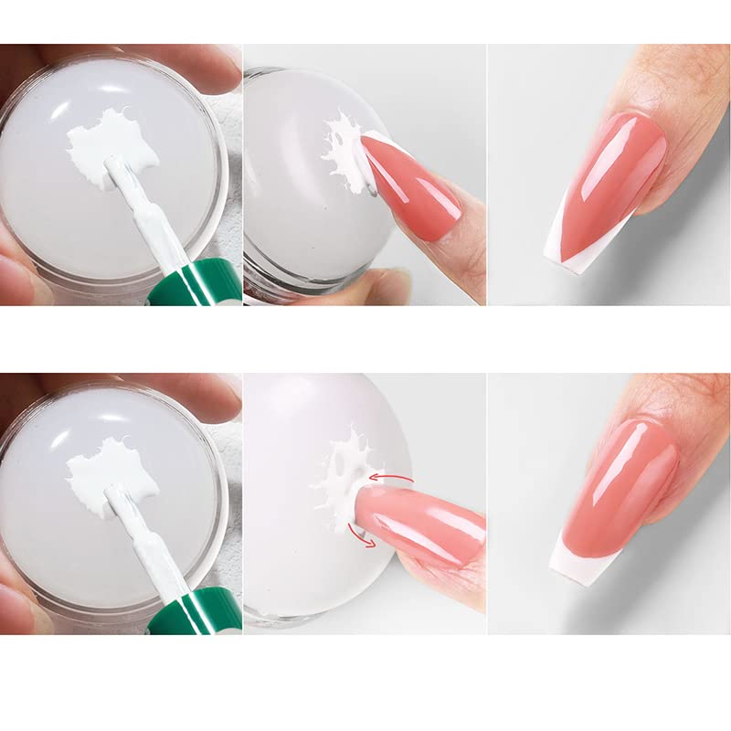 Nail Art Stamper Clear Silicone Stamping Jelly with Scraper - Transparent Nail Decor Tool for DIY Manicure-BrightBean Baby