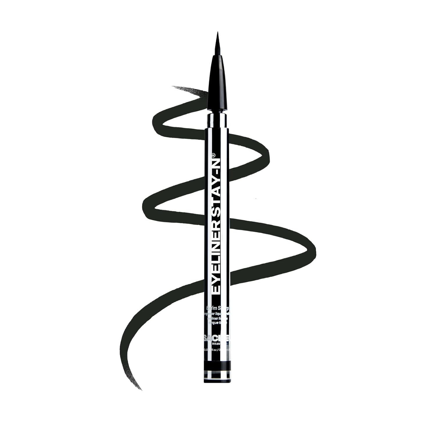 Sacheu Liquid Eyeliner STAY-N Long Wear Waterproof Eyeliner Pen with Ultra-Precise 360° Flexible Tip — Smudge-Proof Vegan & Cruelty-Free Eye Makeup, Eye’m Sharp-BrightBean Baby