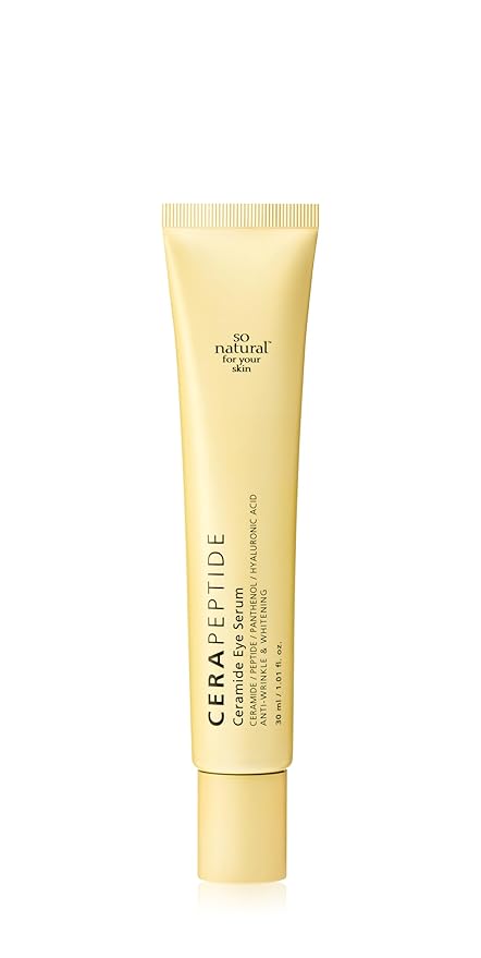 [So'natural Powder4room] Cera Peptide Eye Serum, 1 fl oz (30ml) | Eye Serum | Eye Cream | Korean Eye Cream | Korean Eye Serum | Peptide Serum | Under Eye Serum-BrightBean Baby