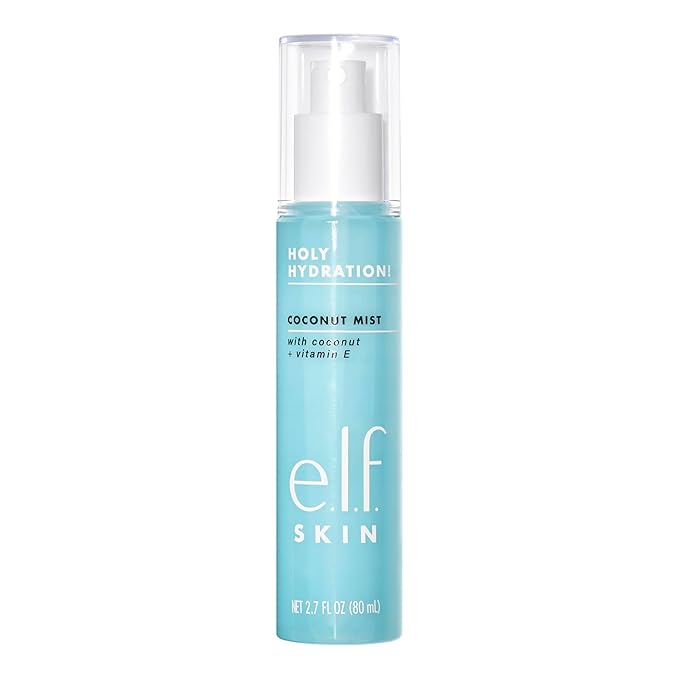 e.l.f. SKIN Holy Hydration! Hydrating Coconut Mist, Refreshes, Soothes & Invigorates Skin, Tropical Scent, 2.7 Fl Oz (Pack of 1)-BrightBean Baby