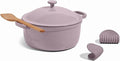 Our Place Cast Iron Perfect Pot 5.5 Qt - 6-in-1 Enameled Dutch Oven Lavender