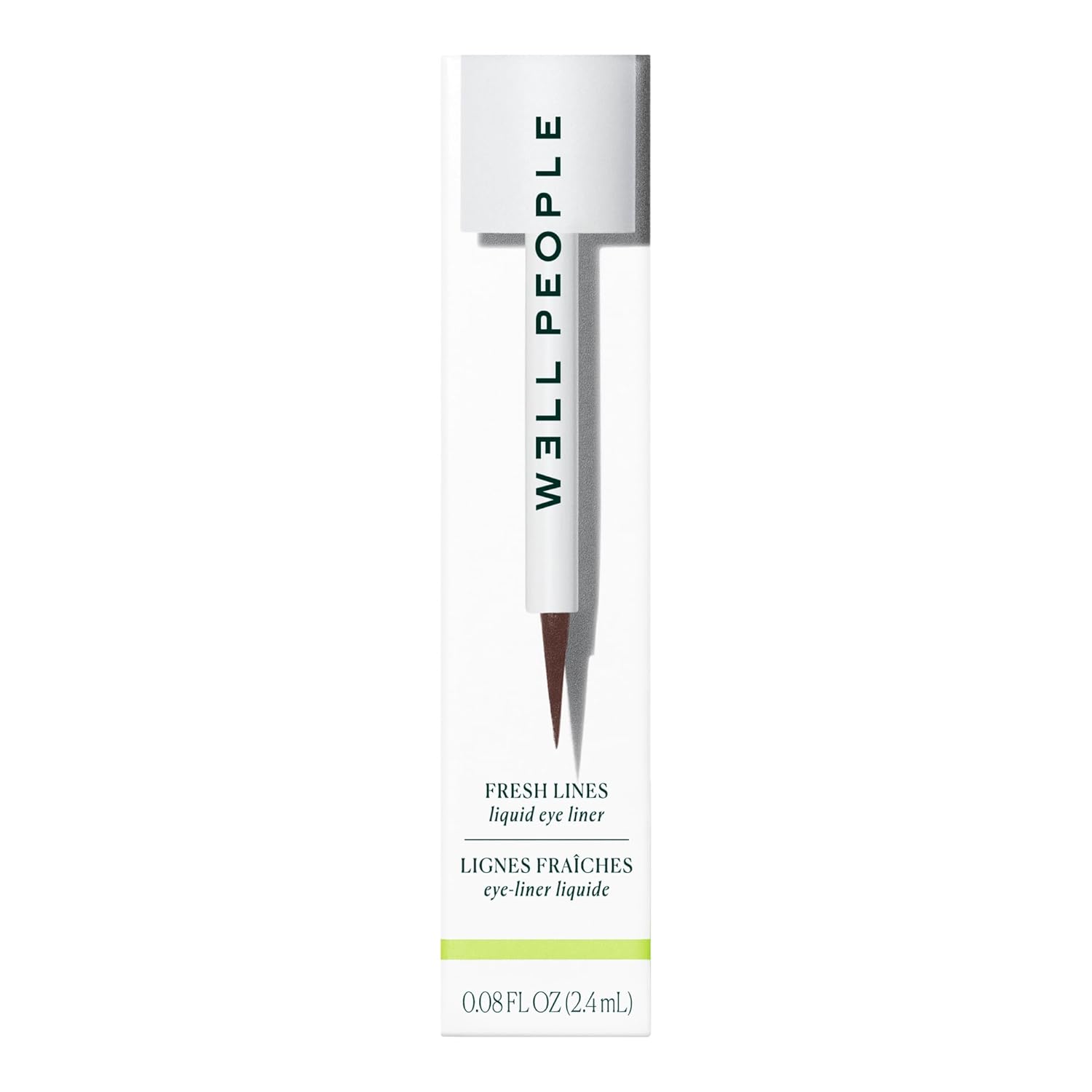 Well People Fresh Lines Liquid Eyeliner, Longwear Liquid Eyeliner For Precise Lines, Hydrating & Smudge-resistant Formula, Vegan & Cruelty-free, Brown-BrightBean Baby