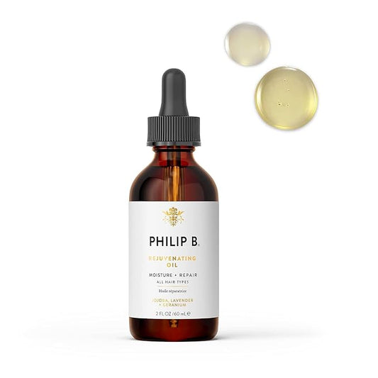 PHILIP B Rejuvenating Oil 2 oz. (60 ml) | Long-Term Hair Repair, Youthful Bounce, Strength and Shine-BrightBean Baby