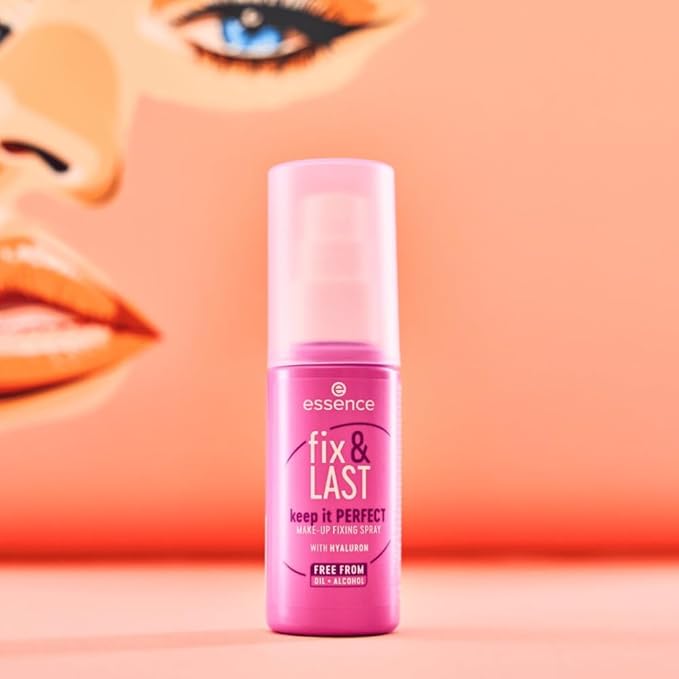 essence | Fix & Last Keep It Perfect Makeup Fixing Spray | Weightless, All-Day Setting | Vegan & Cruelty Free-BrightBean Baby
